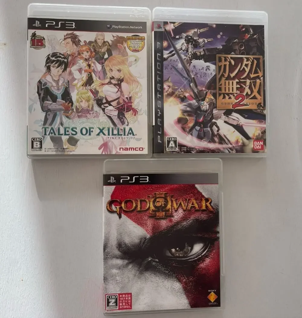 Tales of Xillia CIB-God Of War CIB-Gundam Musou 2 US Seller - Japan Versions